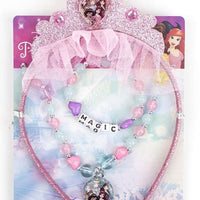Princesas Disney - Conjunto bijuteria c/ arco