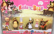 Pack Masha e Urso - 6 bonecos
