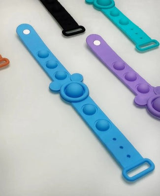 Mini Fidget Toys Pop It -Relógio/Porta Chaves