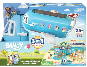 Bluey 3-em-1 Transformando Avião Playset