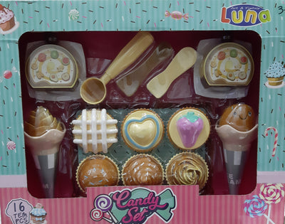 Set Doces Candy Cupcake Formas 16 peças