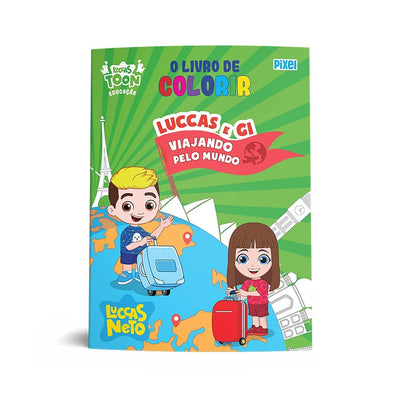 Prenda Mania KidStore - Livrão Luccas Neto para Colorir Os aventureiros  pre-venda for just €12.90. Para comprar clique aqui    #aventureiros #luccas #lucasneto
