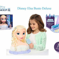 Frozen - Busto Boneca Elsa - Deluxe Grande - 18 peças