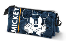 Mickey "Blue" porta-lápis triplo