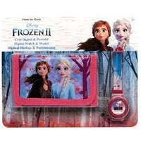 Frozen Conjunto carteira + Relógio Digital