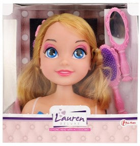 Busto boneca Lauren c/ acessórios
