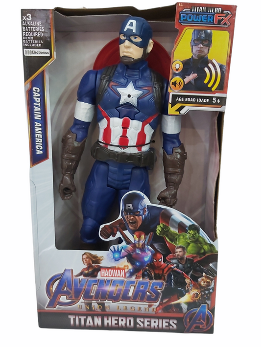 Boneco Heróis 30cm Homem Capitão América