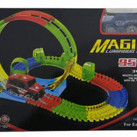 Blocos Pista Mágica Magic Tracks  95 peças Com LED