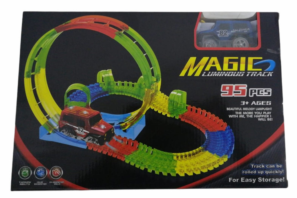 Magic Track Blocks Magic Tracks - Mit LED - 80 Stück