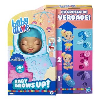 Baby alive Crescimento - Grows up  Idioma Português- Envio imediato