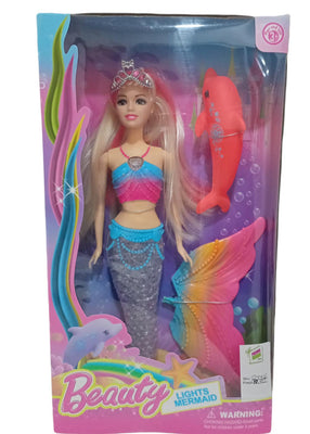 Boneca Sereia Beauty Lights Mermaid