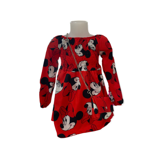 Vestido Minnie Vermelho