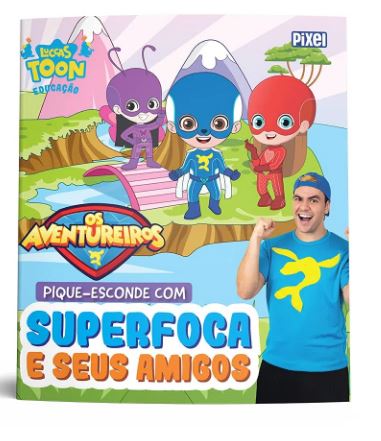 Livro Luccas Neto Pique-Esconde com Super Foca Oficial