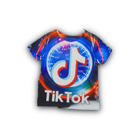 T-shirt bleu Tik Tok